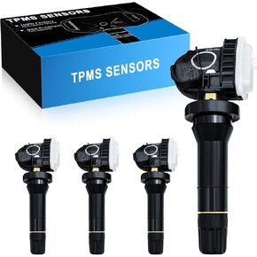 F2GZ-1A189-A for:-Ford TPMS Sensor Fit for F150 for:-Mustang Explorer Ranger Fusion Edge for:-Lincoln Continental MKZ MKX 2016-2021, Tire Pressure Monitoring F2GT-1A180-AB Black 4 Pack