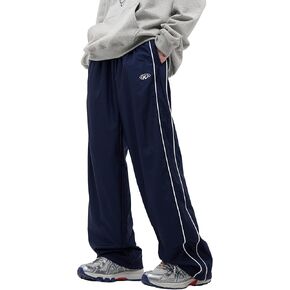 FCOOLYEET Mens Y2k Sweatpants Baggy Track Pants Streetwear Pants Harajuku Joggers Wide Leg Parachute Pants for Men