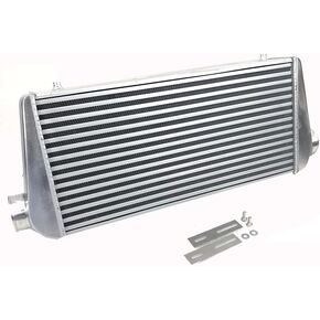 Aluminum Front Mount Turbo Racing Intercooler Overall Size 31x12x4" 3" Inlet/Outlet Universal