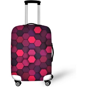 Travel Luggage Cover Brilliant Colors Spandex Luggage Protector (L 26"-30" Cover) Lattice