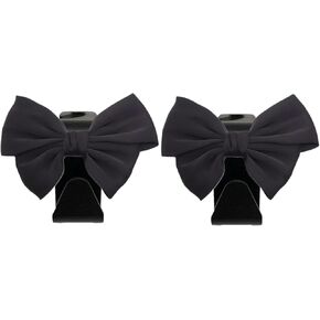 2pcs Cute Black Car Hooks for Purses and Bags Car Seat Headrest Hook Bow Hooks for Car Purse Hook Hanger
