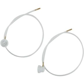 2 Pcs White 2XAerosol Nozzle w/ 19.69in. 360 Degrees Extension Hose for Male Stem Spray Cans Fluid Auto Car Nozzle Film 4.5mm Extension H3C9 Body Repair Paint Spray Guns