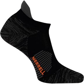 Merrell Men's and Women's Trail Running Cushioned Socks-1 Pair Pack-Unisex Anti-Slip Heel & Arch Compression