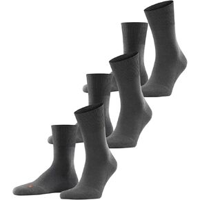 FALKE Unisex Run 3-Pack Socks, Breathable, Skin-Friendly, Cotton, 3 Pairs