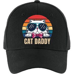 قبعة بيسبول ممتعة من Cat Daddy، قبعة قطنية عتيقة قابلة للتعديل، هدية تقاعد مضحكة لرجل وامرأة ومحبي القطط وأم القطط