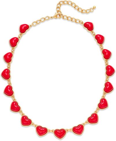 Gold Necklaces For Women Heart Charm Necklace Choker Necklace Toggle Necklace Adjustable Design Heart Necklace Jewelry Gift in Saudi Arabia