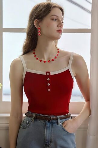 Gold Necklaces For Women Heart Charm Necklace Choker Necklace Toggle Necklace Adjustable Design Heart Necklace Jewelry Gift in Saudi Arabia