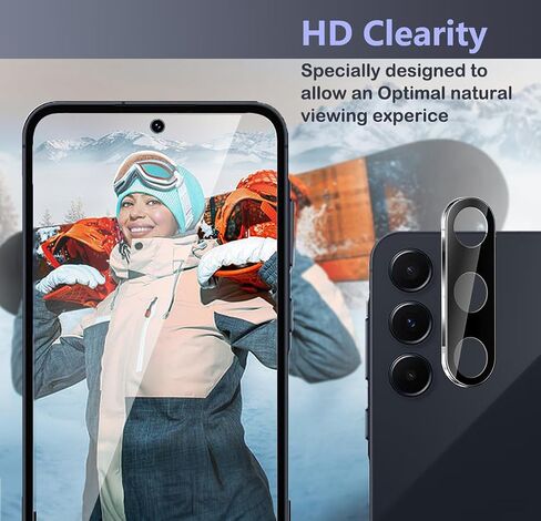 [2 +2Pcs Samsung Galaxy A25 5G Privacy Screen protector with careme les[Protect privacy][Scratch resistant][Anti Fingerprint][Bubble-Free][Easy installation] in Saudi Arabia