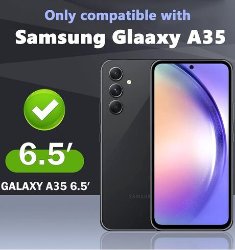 [2 +2Pcs Samsung Galaxy A25 5G Privacy Screen protector with careme les[Protect privacy][Scratch resistant][Anti Fingerprint][Bubble-Free][Easy installation] in Saudi Arabia
