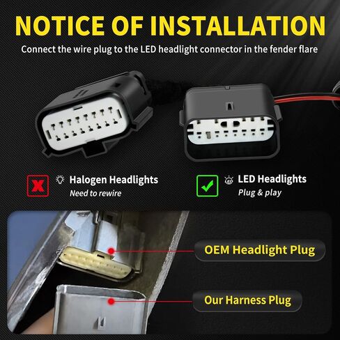 AUXLIGHT 5-PCS LED Grille Lights for For-d F150 OEM XL/XLT 2021-2022 Accessories, Upgraded Factory Grill Lamps Kit with Adapter & Wiring Harness (White) in Saudi Arabia