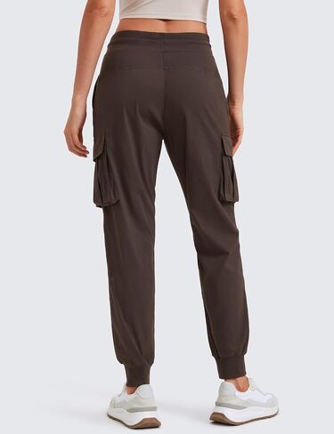 CRZ YOGA Cargo Joggers Pants for Women Lightweight Ruched Workout Casual Travel Athletic Hiking Pants with Pockets in Saudi Arabia