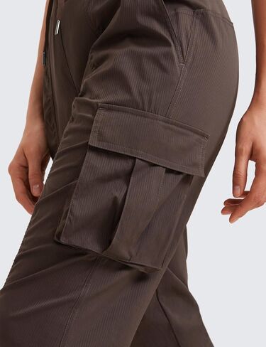 CRZ YOGA Cargo Joggers Pants for Women Lightweight Ruched Workout Casual Travel Athletic Hiking Pants with Pockets in Saudi Arabia