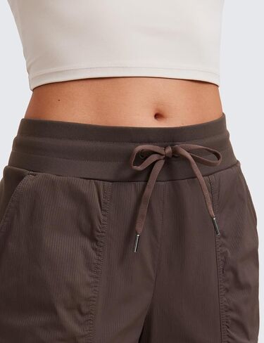 CRZ YOGA Cargo Joggers Pants for Women Lightweight Ruched Workout Casual Travel Athletic Hiking Pants with Pockets in Saudi Arabia