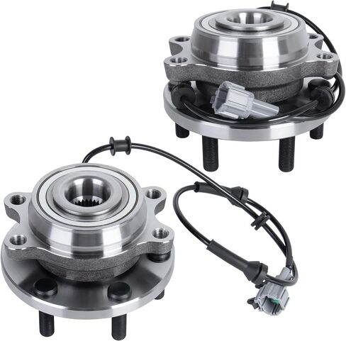 515066 زوج مجموعة محمل محور العجلة الأمامية متوافقة مع 2004-2007 إنفينيتي QX56/ نيسان تيتان متوافقة مع 2005-2007 نيسان أرمادا متوافقة مع 2004 باثفايندر 6 العروات ث/ABS in Saudi Arabia