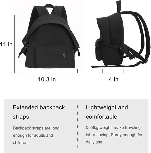 Phaoullzon Cute Mini Backpack Travel Purse Small Kawaii Casual Daypack,Black in Saudi Arabia