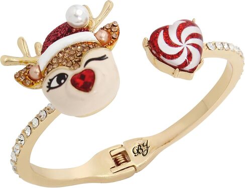 Betsey Johnson Reindeer Hinged Bangle Bracelet in Saudi Arabia