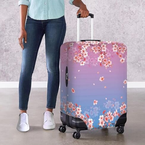 Biyejit Fire Water Basketball Travel Suitcase Cover Elastic Luggage Case Dust Cover Anti-scratch Luggage Cover for 18-32 Inch Suitcase Essential Accessories in Kuwait