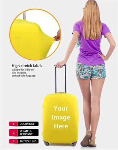 Biyejit Fire Water Basketball Travel Suitcase Cover Elastic Luggage Case Dust Cover Anti-scratch Luggage Cover for 18-32 Inch Suitcase Essential Accessories in Kuwait