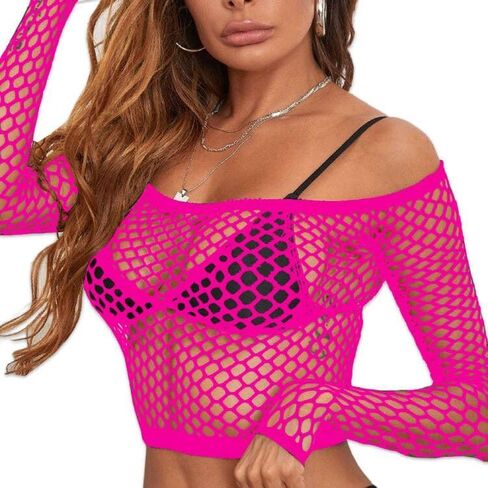 Buitifo Women Sexy Lingerie Fishnet Top Exotic Beach Cover Up in Kuwait