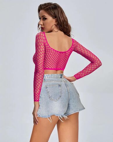 Buitifo Women Sexy Lingerie Fishnet Top Exotic Beach Cover Up in Kuwait