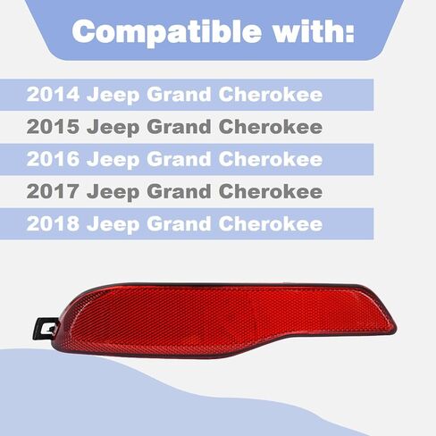 عاكس المصد الخلفي من CULMKARI يناسب 2014-2018 Cherokee استبدال رقم الجزء 68105145AC (يسار) in Kuwait