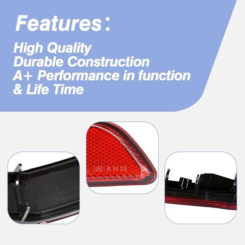 عاكس المصد الخلفي من CULMKARI يناسب 2014-2018 Cherokee استبدال رقم الجزء 68105145AC (يسار) in Kuwait