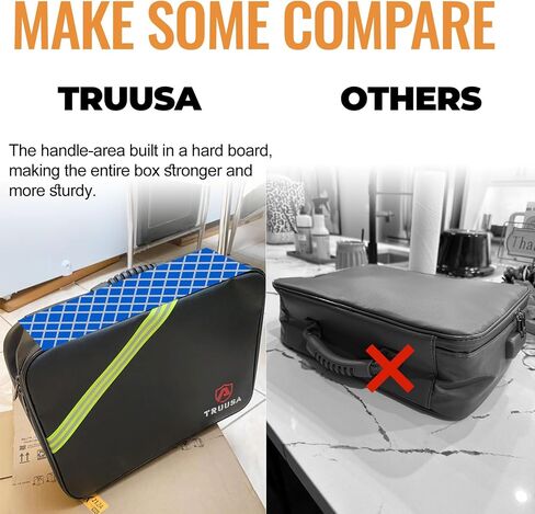 Fireproof Document Box w/Lock & Reflective Strip, Fireproof Waterproof Document Organizer, Safe Bag for Important File Storage, Portable for Travel, for Tax Files, Paper, Certificates(Silver) in Saudi Arabia