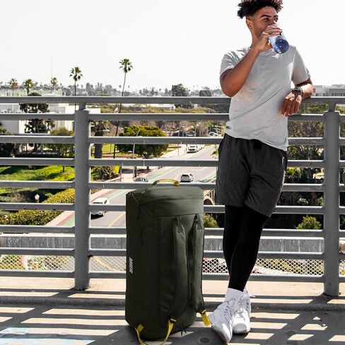 حقيبة ظهر MIER قابلة للطي للسفر وخفيفة الوزن وحقيبة كبيرة من القماش الخشن مع حجرة أحذية للسفر والتخييم والمشي لمسافات طويلة وعطلة نهاية الأسبوع للرجال والنساء ومقاومة للماء والتآكل، 60 لتر، أسود in Kuwait