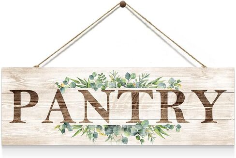 Creoate Pantry Signs Wall Art, Farmhosue Pantry Wall Decor, Wood Wall Hanging Plaque for Pantry Room Decor, Christmas Gift for Home in Saudi Arabia