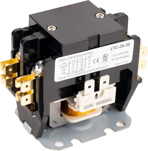 Ultra Durable 2 Pole Contactor 40 Amp 24VAC Coil by BlueStars - Compatible with Relays, Air Conditioner, Heat Pump, Refrigeration Systems in Saudi Arabia