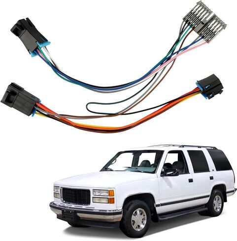 محول أسلاك محول التحكم في درجة حرارة مكيف الهواء مناسب لسيارة تشيفي سيلفرادو 1995 بدون خيار إزالة الصقيع الخلفي (تحويل وحدة 1996-1999 إلى مركبة 1995) OE 16233143 9378815 1572548 in Kuwait