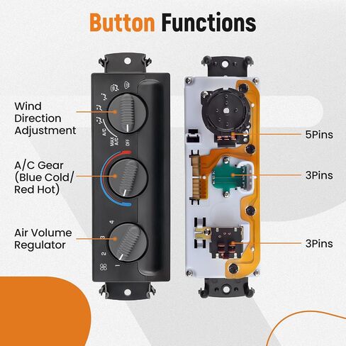 maXpeedingrods Heater AC Climate Control Module Panel Fit for GMC Sonoma, Jimmy, Chevy S10, Blazer, Oldsmobile Bravada #16250545, 15098964, 09351325 in Saudi Arabia