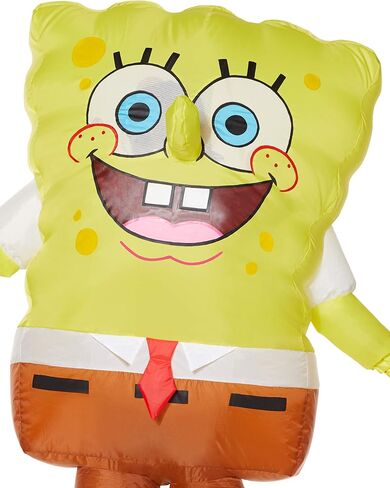 Spirit Halloween Spongebob Squarepants Adult Inflatable Spongebob Costume | Officially Licensed | Nickelodeon | Funny Costume - OSFM in Saudi Arabia