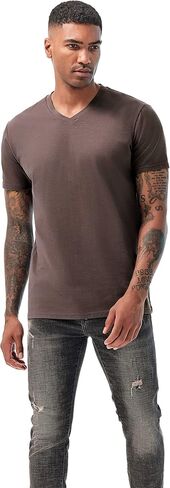 KLIEGOU Men's V Neck T Shirts - Casual Stylish Fitted Stretch Tees for Men in Kuwait