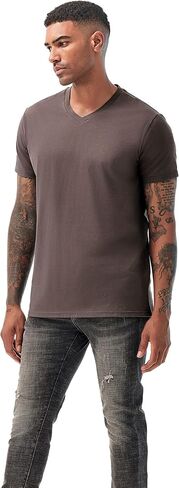 KLIEGOU Men's V Neck T Shirts - Casual Stylish Fitted Stretch Tees for Men in Kuwait