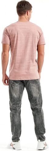 KLIEGOU Men's V Neck T Shirts - Casual Stylish Fitted Stretch Tees for Men in Kuwait