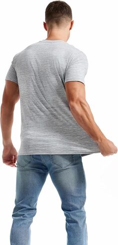 KLIEGOU Men's V Neck T Shirts - Casual Stylish Fitted Stretch Tees for Men in Kuwait