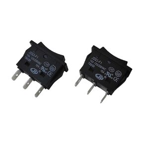 2pcs KCD4-3NC 3 Pins 3 Positons Double Side Momentary in-Out Rocker Switch