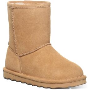 BEARPAW Elle Youth Iced Coffee Size 1 | Youth's Boot Classic Suede | Youth's Pull On Boot | Comfortable Winter Boot