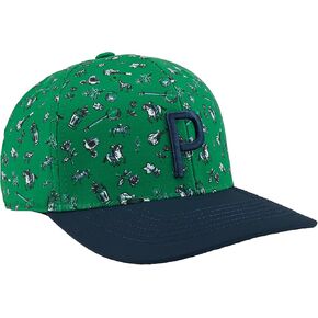 Puma Golf Men's Standard SUPERFECTA P TECH Cap, White Glow-DEEP Navy