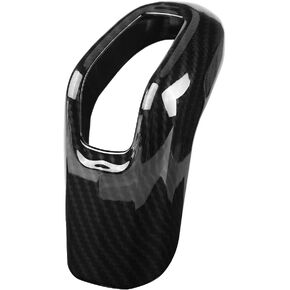 Fydun Shifter Knob, Gear Shifter Knob Frame Cover Trim ABS Carbon Fiber Car Interior for Land Rover Sport 2014-2017