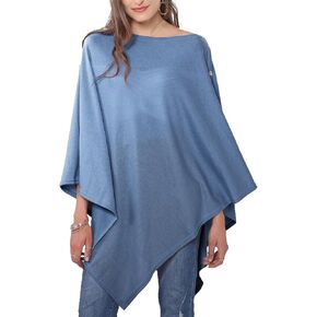 MissShorthair Women's Lightweight Knitted Scarf Poncho Sweater Cape Shawl Versatile Spring Summer Ponchos Wraps