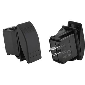 2 PCS Rocker Switch, 20A/12V 10A/24V SPST 2 Pin ON-Off Light Bar Toggle Switch, Waterproof 2 Position Switch for Car Caravans Truck RV UTV RZR ATV Boat, Car Accessories