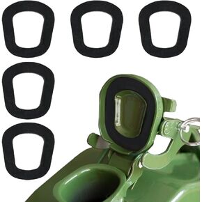 5PCS 2.11×1.86×0.18 Inch Car Jerry Can Gaskets, Rubber Fuel Can Seal Washers, Gas Can Spout Gaskets Replacement, Automotive Fuel Can Gaskets for 20 Liter NATO Jerry Can Spout