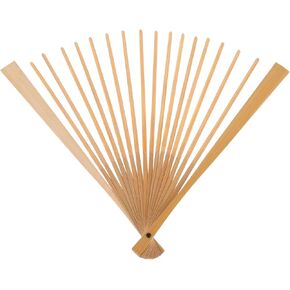 Lurrose Folding Fan Frame, 7inch Wood Foldable Fan Ribs, DIY Japanese Hand Fan Frame, Wood Craft Blank Unfinished Fan Frame Chinese Handheld Fan Material