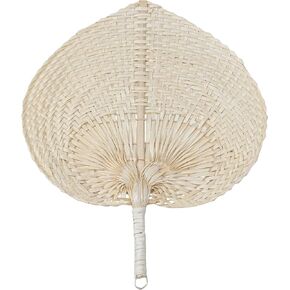 Raffia Hand Fans Natural Bamboo Straw Handheld Woven Leaf Wicker Handmade Paddle Uchiwa Weaving Style Essential to Beat The Heat Stay Cool Comfort Luau Tropical Parties Party Home Decor Summer Cooling in Saudi Arabia