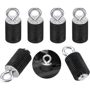 KEMIMOTO UTV Tie Down Anchor Compatible with Polaris Ranger 1000 XP 900 XP 800 700 500 570 General 1000 Lock Mount, Bed Anchors Accessories with 1-7/16" Hole (6 Pcs, Black)