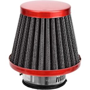 HIAORS 35mm Motorcycle Red Air Filter Compatible with 50cc 70cc 90cc 110cc 125cc Coolster Tao Tao Sunl Suzuki Apollo Roketa X-pro Kymco Vitacci Peace Sports ATV Quad Go Kart Pit Dirt Bike Parts