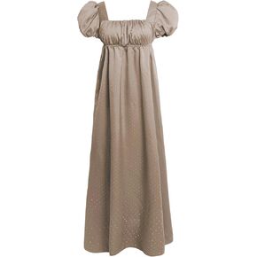 Regency Dresses for Women Luxurious Rhinestone Satin Party Gown