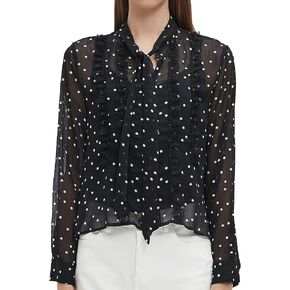 VIPONES Fall Blouses for Women 2024, Womens Long Sleeve Tunic Tops Shirt Blouse Casual